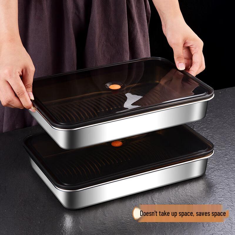 ZISIZ 316 Stainless Steel Dumpling Storage Box