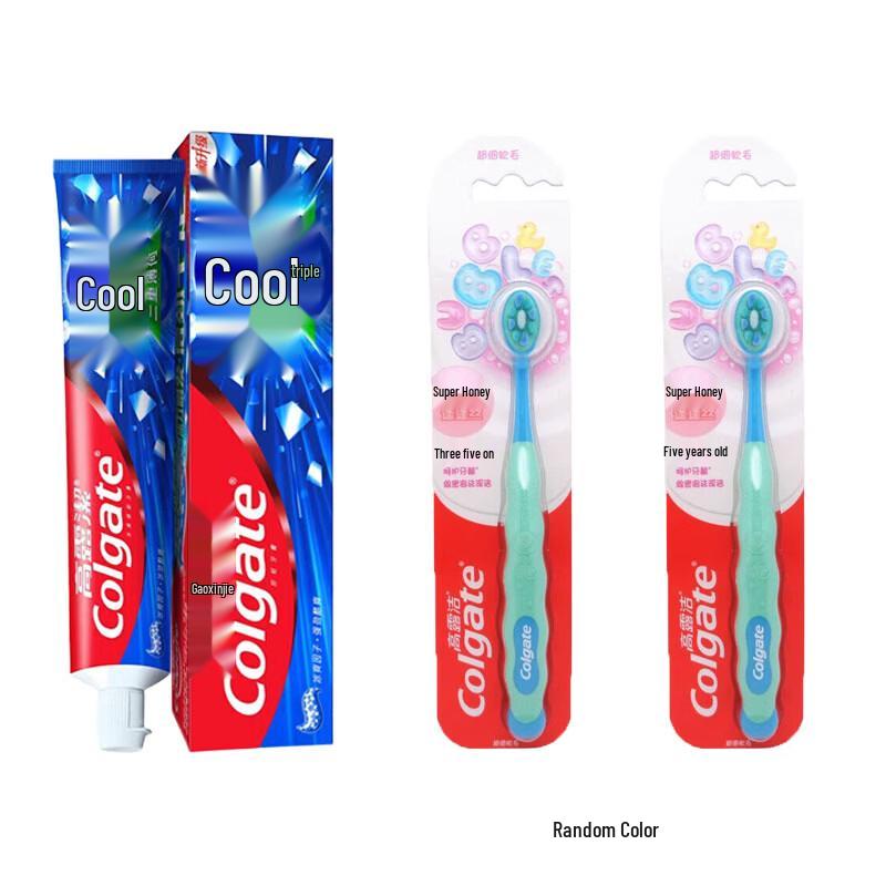 Colgate Ice Mint Toothpaste & Kids Toothbrush Bundle