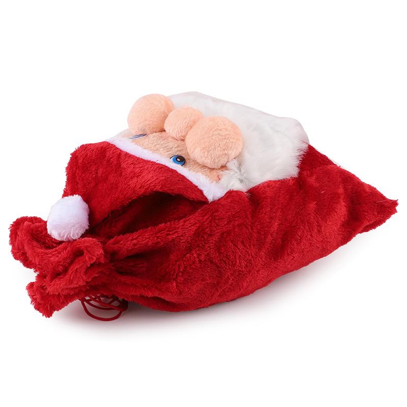 1-3Pcs Large Santa Claus Christmas Gift Bag with Drawstring for Xmas Tree Home Decoration Candy Gift Storage Bag New Year Party