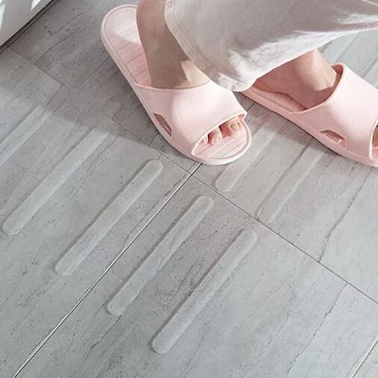 18Pcs Waterproof Anti-skid Bathtub Strip Sticker PEVA Reduce Accident Bathtub Adhesive Strip for Door Steps