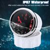 52mm Fuel Level Gauge 2inch Waterproof Pointer Fuel Meter 0-190ohm 240-33ohm Oil Tank Meter with Alarm Red Light for Car Yacht