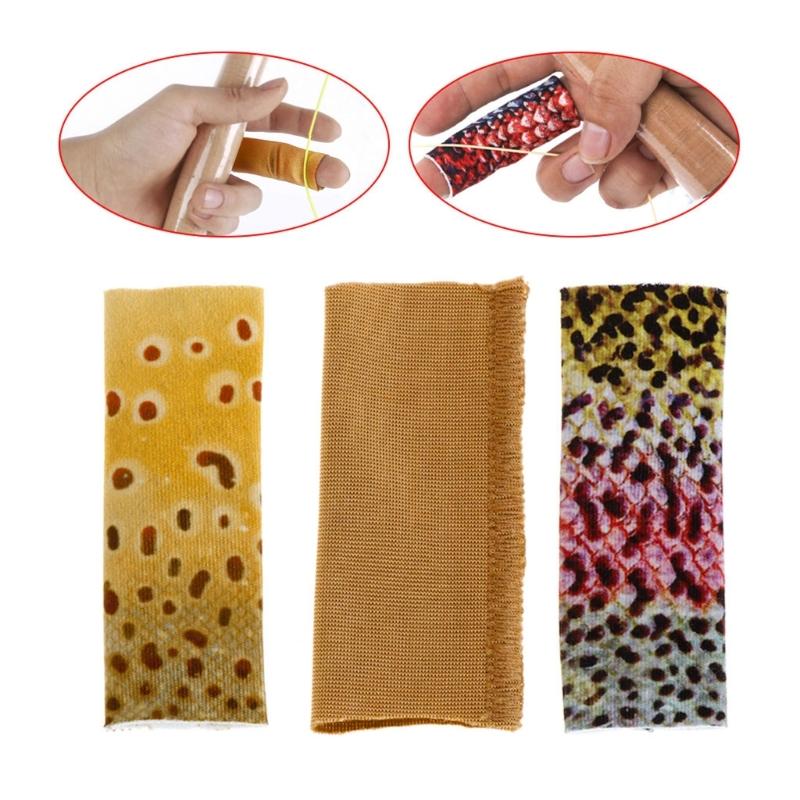 3Pieces Finger Sleeves Protectors Thumb Brace Support Elastic Fly Fishing Stripping Guards Anti Scratch Finger Protector
