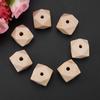 50pcs Unfinished Geometric Polyhedron Faceted Wooden Beads DIY Accessories 20mm