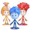 Cartoon The Fixies Simka Nolik Digit Tom-Thomas Fire Papus Action Figures Joint Movable Doll Screw Family Collectible Toys Gifts