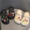 10Pcs New 3D Vegetable Shoe Charms Set Cucumber Tomato Eggplant Chili Shoe Decorations DIY Detachable Buckle Shoes Accessories