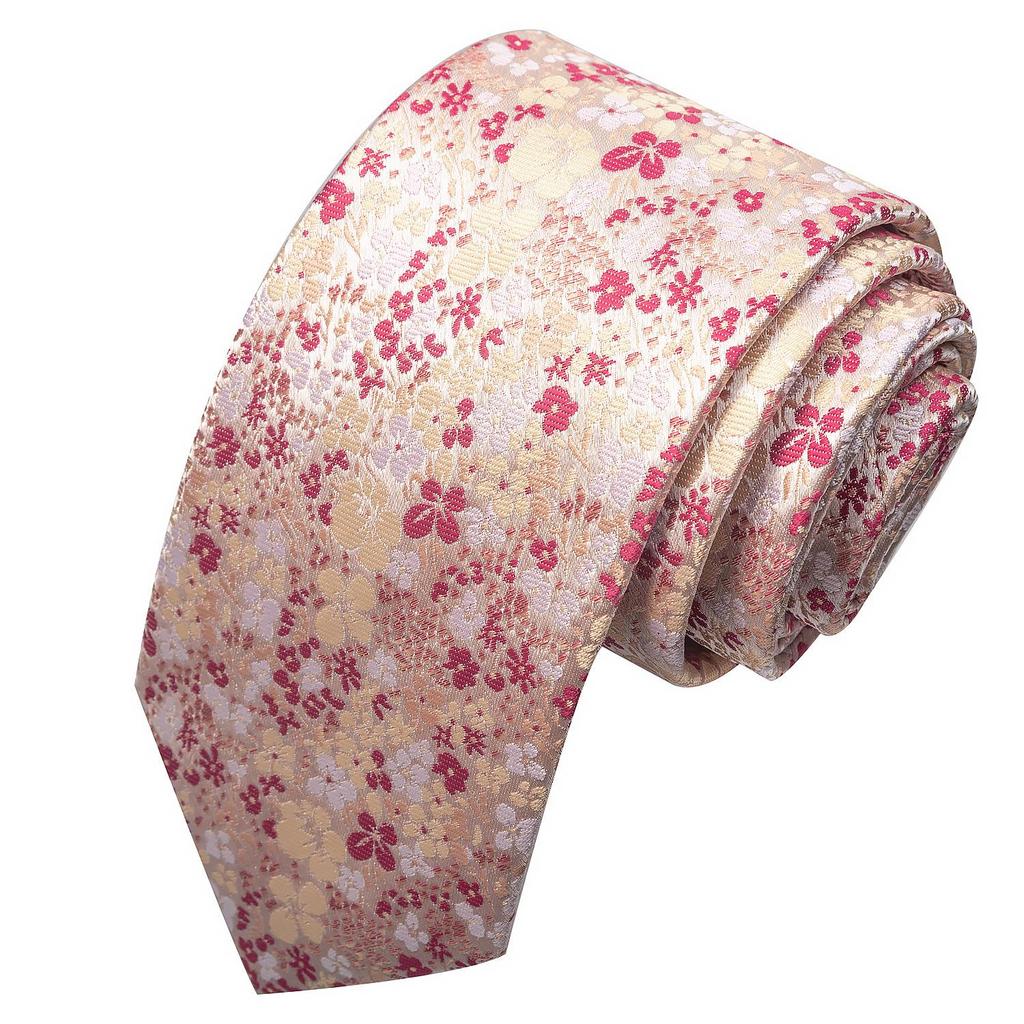 Spring/Summer Blue Series Men's Yarn-Dyed Jacquard Tie - British Style, Hand-Tied, Business Fashion