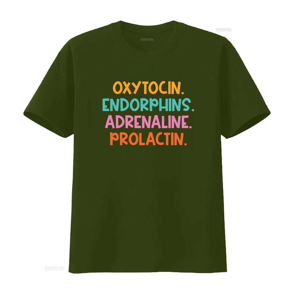 Oxytocin Endorphins Adrenaline Prolactin Hormones Midwife Doula Funny Happiness Birth Worker Appreciation T Shirt vintage