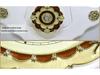 Antique European Style Solid Wood Silent Quartz Wall Clock for Living Room or Bedroom