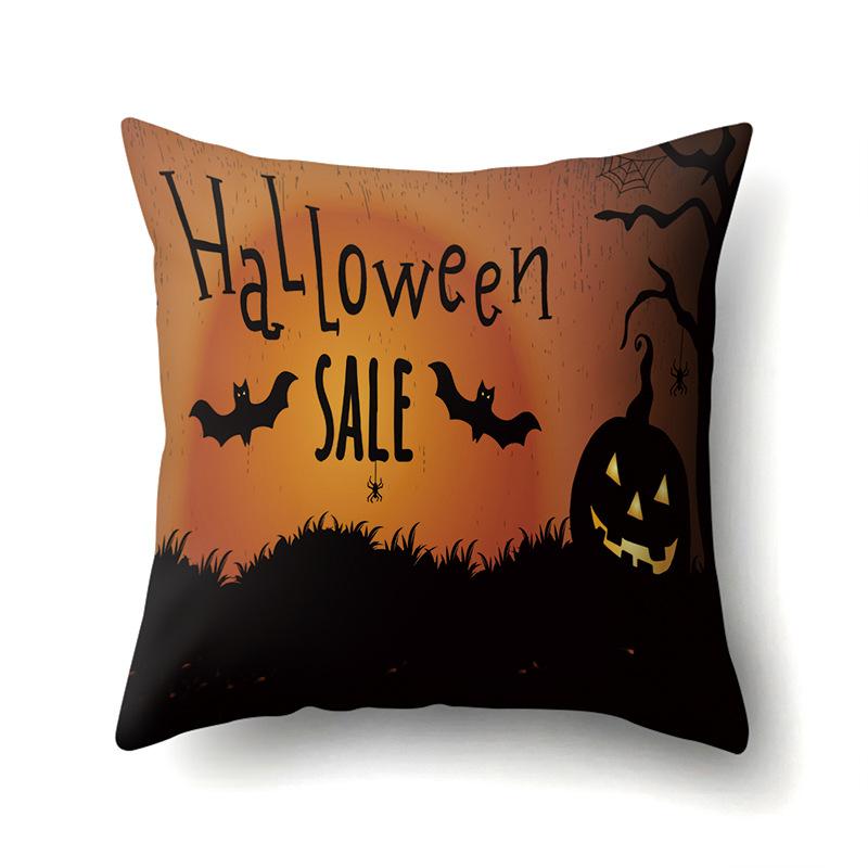 Halloween Pillowcase Car Waist Pillow Pumpkin Sofa Cushion Cover Office Home Living Room Pillowcase