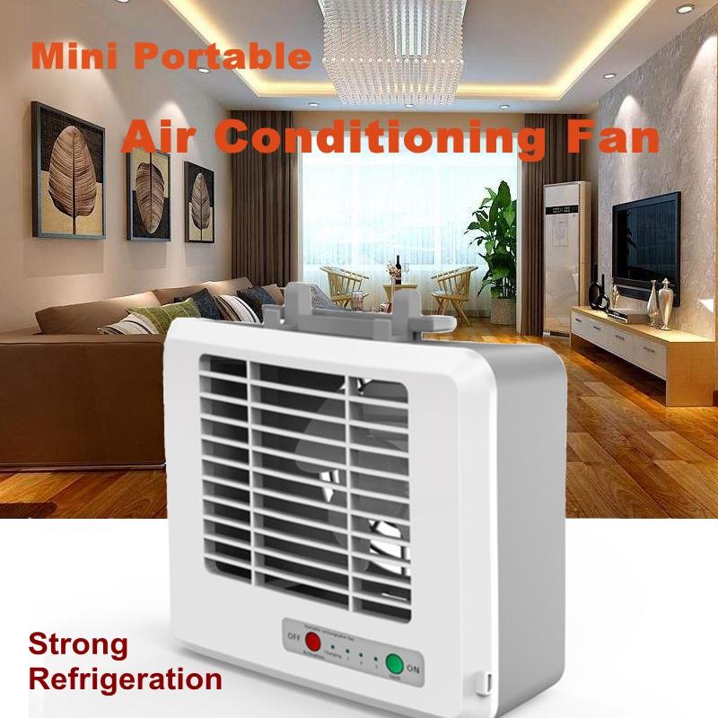 Quiet Chiller Strong Cooling Air Conditioner Fan Mini Portable Air Conditioner Fan for Student Bedroom Home Office