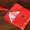 Birthday Packet Creative  Fabric Envelope Red Envelope Tassel Detail Wedding Storage Bag For Special Occasions Wedding