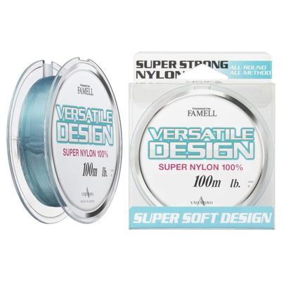Yamatoyo Tegusu Nylon Line, Versatile Design, 100m, No. 1, 4lb, Lake Blue