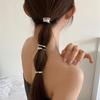 Gold and silver retro metal fashionable hair buckle hair accessories ladies punk elegant high ponytail hairband hair accessories