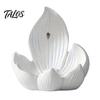 Yoga Relaxation Decor Lotus Backflow Incense Burner Holder, Resin Cone Diffuser, Desktop Indoor Air Purifier Aromatherapy Holder for Meditation