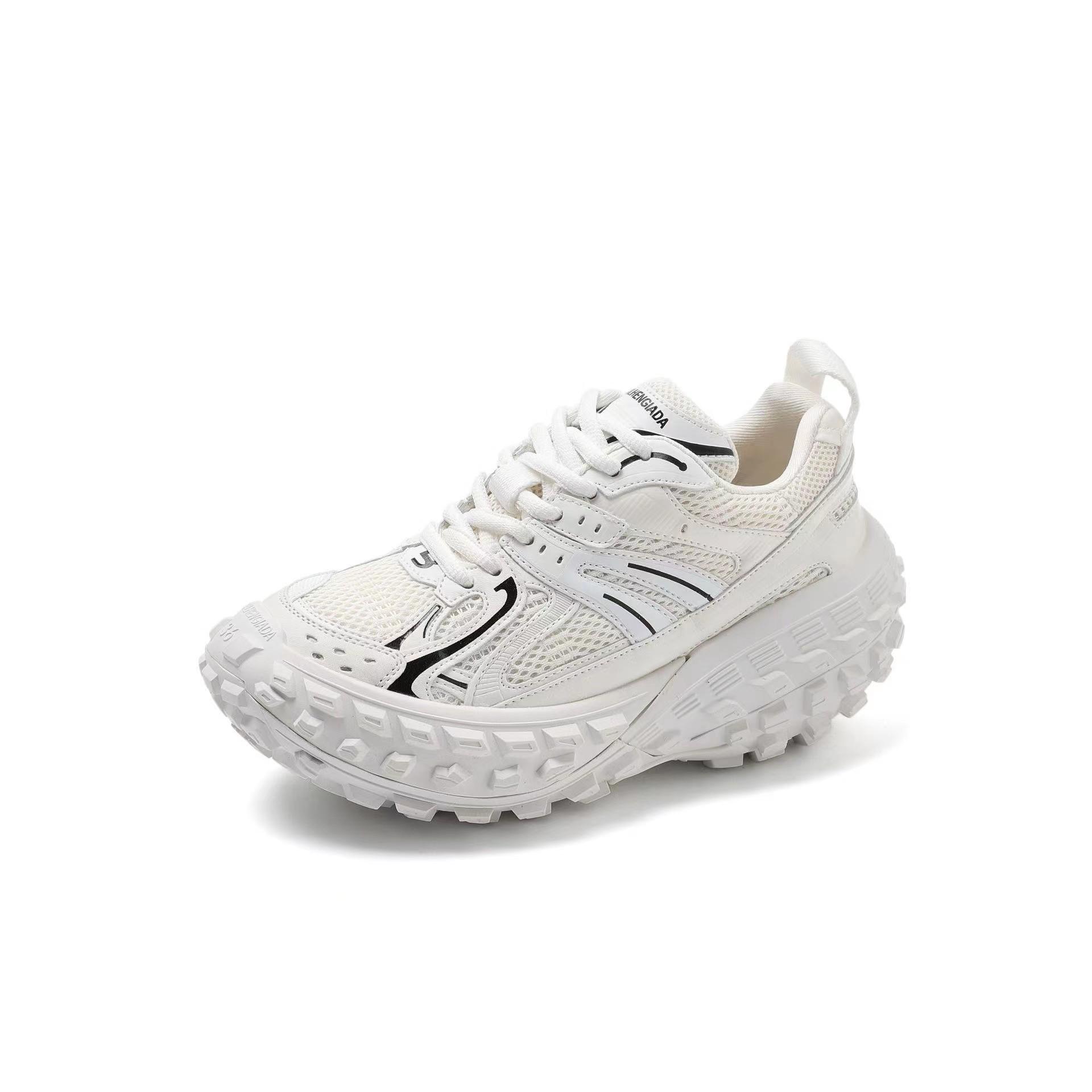 

Женские повседневные сетчатые туфли Durian, визуально увеличивающие рост, весна 2024 г. Men s 44 чёрный/белый