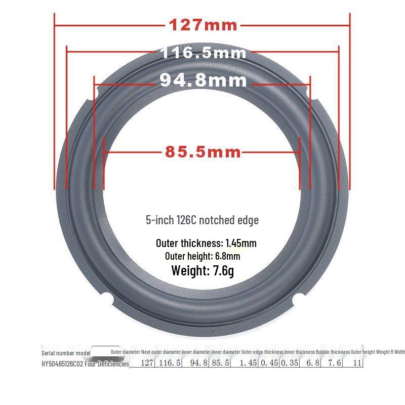 Speaker Repair Parts: 3-Inch To 10-Inch Rubber Surround Suspension Rings