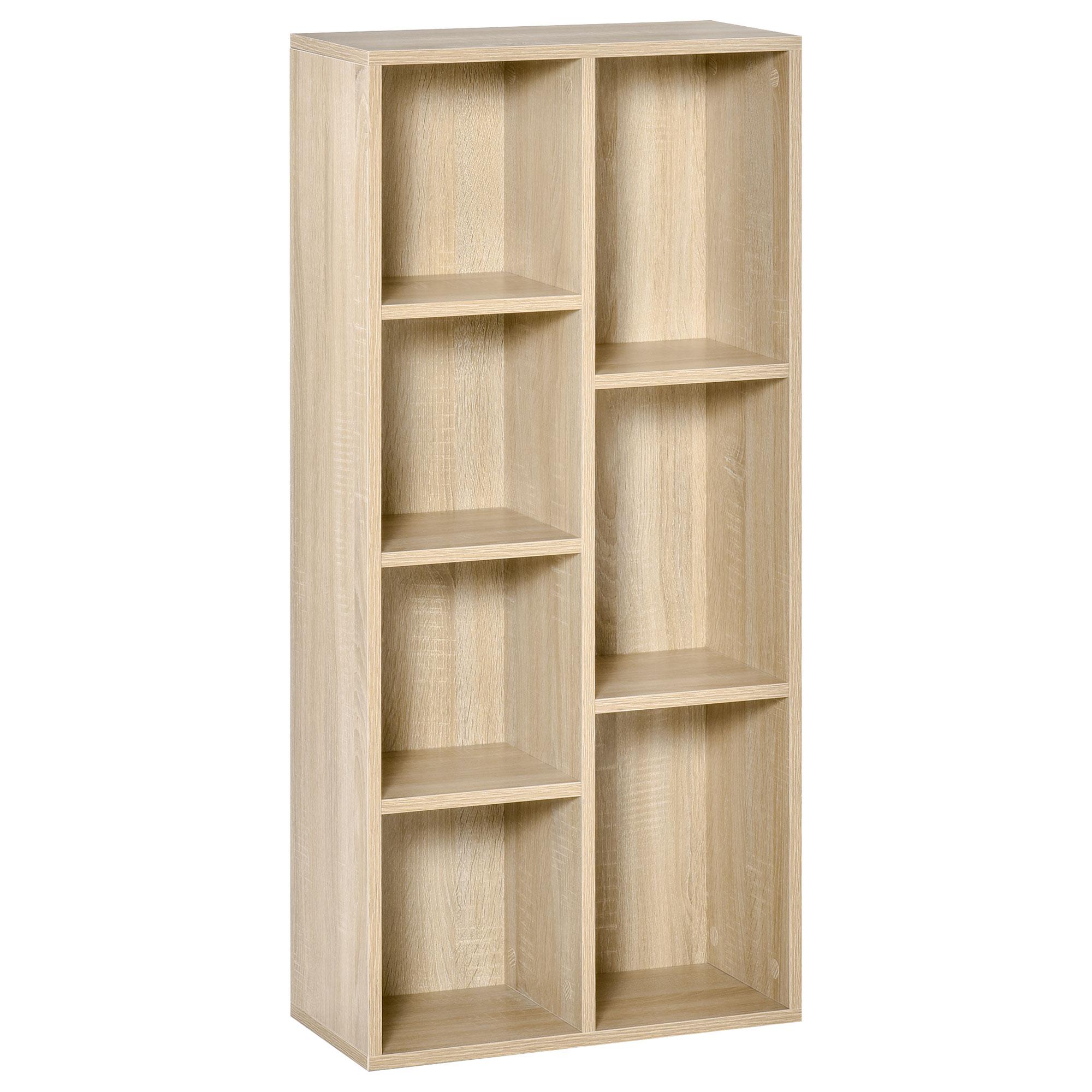 Storage Unit Bookcase Shelf 7 Cubes
