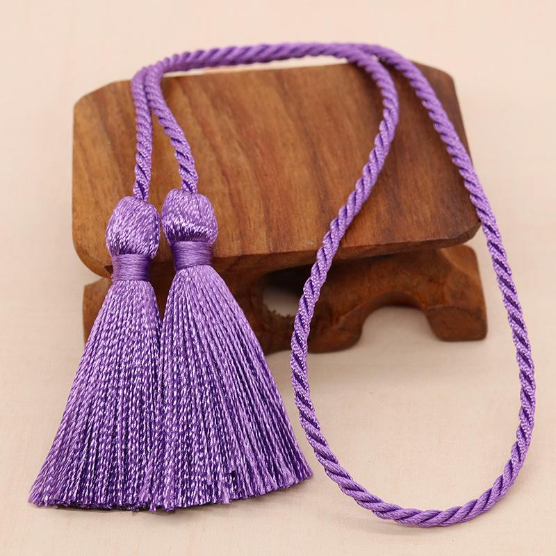 2-10Pcs 54cm Long Rope Double Fringe Trim Tassels Handmade Silk Bookmark Tassel For Curtain Decoration DIY Craft Sewing Supplies