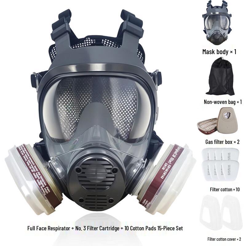 DAXTE Full Face Respirator Mask Kit