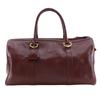 Must Line Boston Bag Vintage Bordeaux Calfskin Unisex Used
