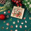 10/30/60 PCS Christmas Charms for Jewelry Making  Assorted Gold Enamel Xmas Charm Pendants DIY