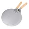 Pizza Shovel Pastry Tools Stainless Steel Wooden Handle Peel Round Anti-scalding Pan Bakeware Maker