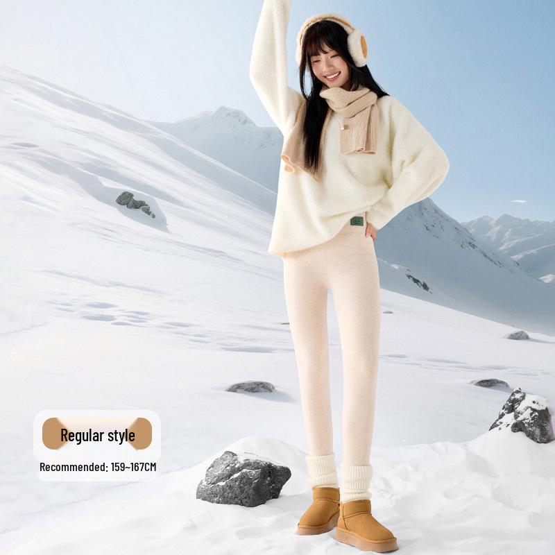 

Women s Lambswool Cotton Pants - Autumn/Winter Thick Base Layer Plus Velvet, 2025 New Style Warm Tight Leggings. 2XL