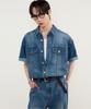 Tienjiti Denim Half Shirt (Washed Blue) Tnsh5E201B3