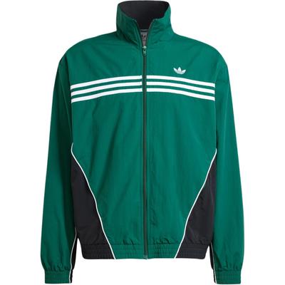 Giacca Originals Flames Tre Strisce Motivo Color Block Giacca Sportiva Stampata Giacca da Uomo Verde Foresta IS0195