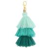 Tri-Layered Tassels 6.7Inch Tassel Bag Charm Bohemian Keychains Handmade Tassel Keychain for DIY Projects