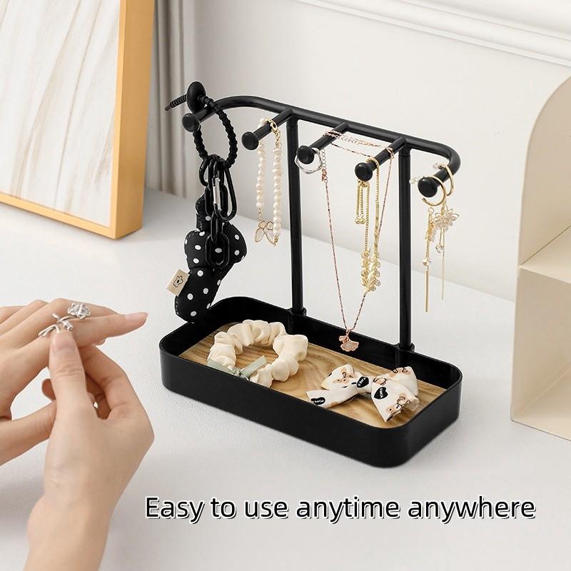 Japanese Style Home Jewelry Rack Storage Hanging Rack Jewelry Bracelet Necklace Ring Earring Rack Hair Accessories Exquisite Display Rack