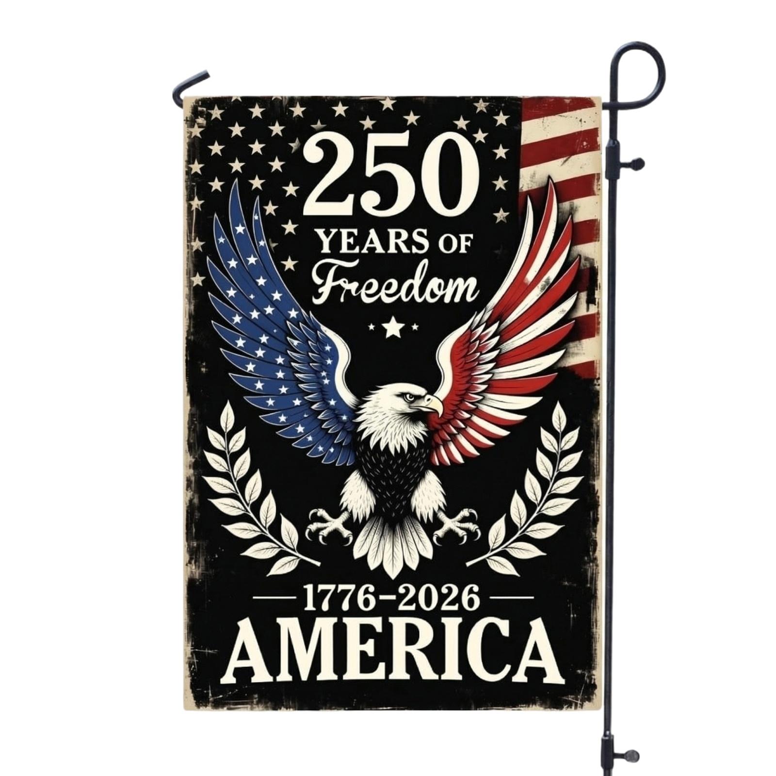 

The People 1776-2026 Flag Memorial Day Patriotic 250th Birthday 250 Years United States Indoor Garden Decoration (250 YEARS) One Size