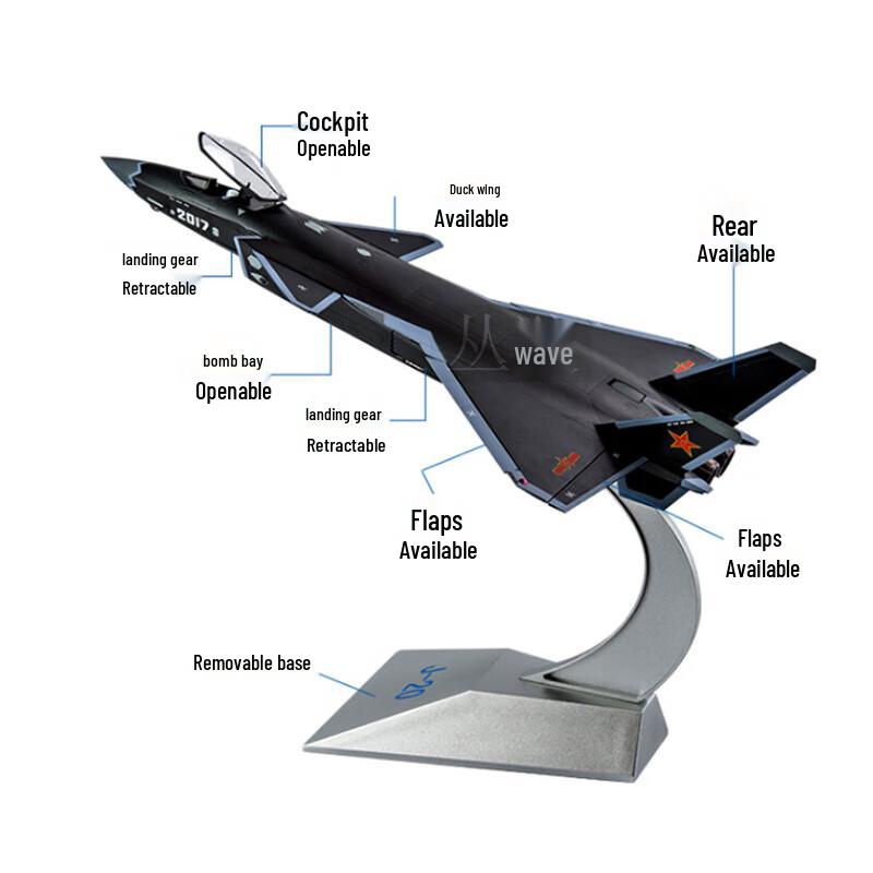 Conglang 1:48 J-20 Fighter Jet Model