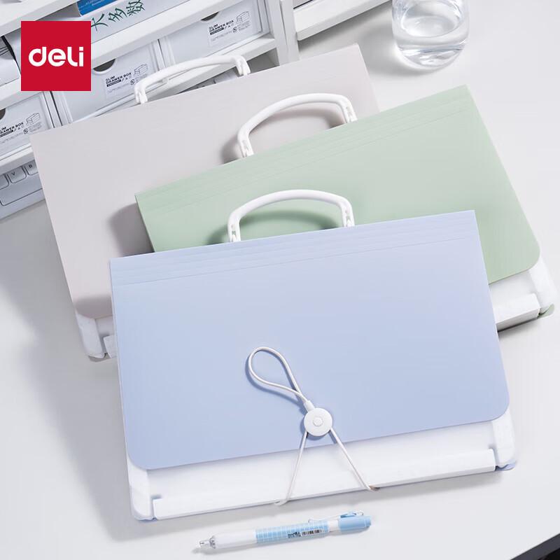 Deli A4 13-Pocket Expandable Accordion File Folder