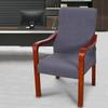 Retro Wooden Chair Slipcover Solid Color Elastic Chinese Style Boss Armrest Chair Protector Cover Home Decor Furniture Covers