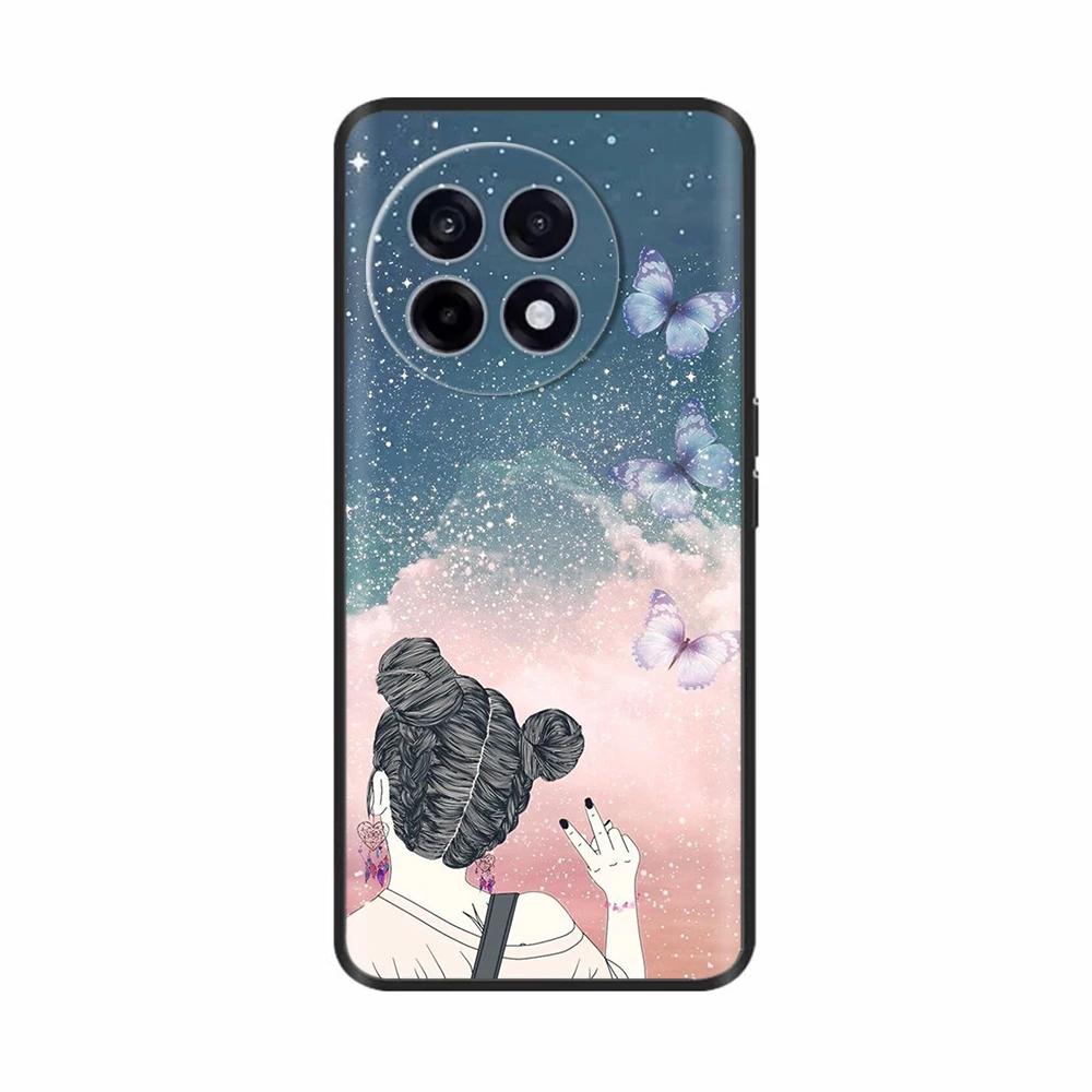 For OnePlus ACE5 13R Case Cute Flower Painted Cover Soft Slim Phone Case For OnePlus ACE 5 Pro Case ACE5 13 R Fundas Bumper Para