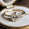 New European and American Style Light Luxury Oval Design Bridal Proposal Dress, Flowing Temperament Zircon and Accessories