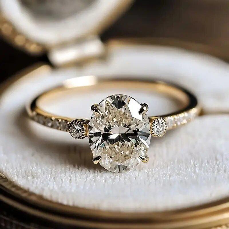 New European and American Style Light Luxury Oval Design Bridal Proposal Dress, Flowing Temperament Zircon and Accessories 9