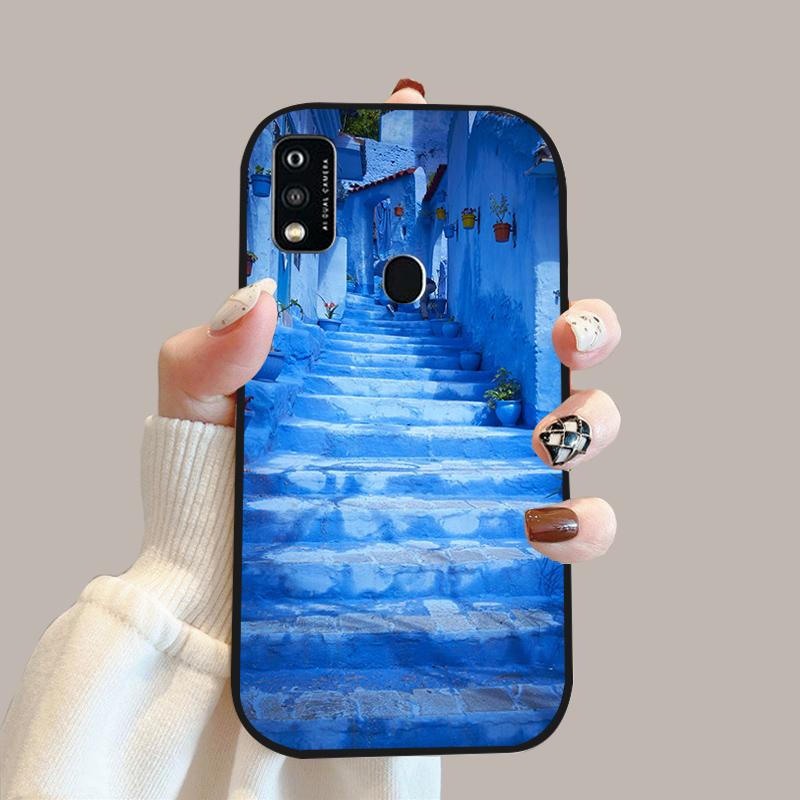 For ZTE Blade A51 Case A52 A53 Color Painted Soft Silicone Phone Cover Cases For ZTE Blade A31 Fashion Protective Fundas Coque