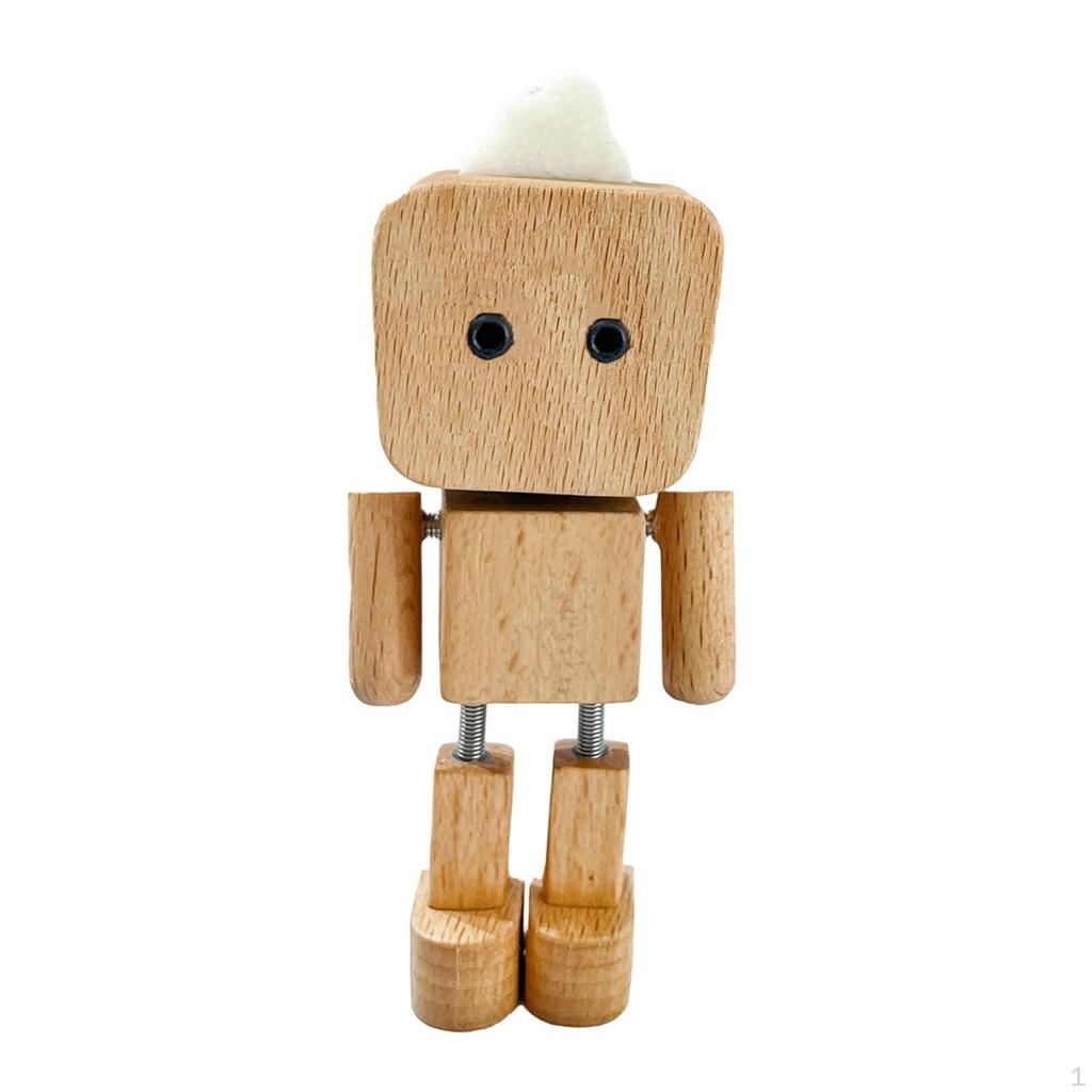 Schüttelnder Holzmann Figur Auto Armaturenbrett Deko Tischdekoration für