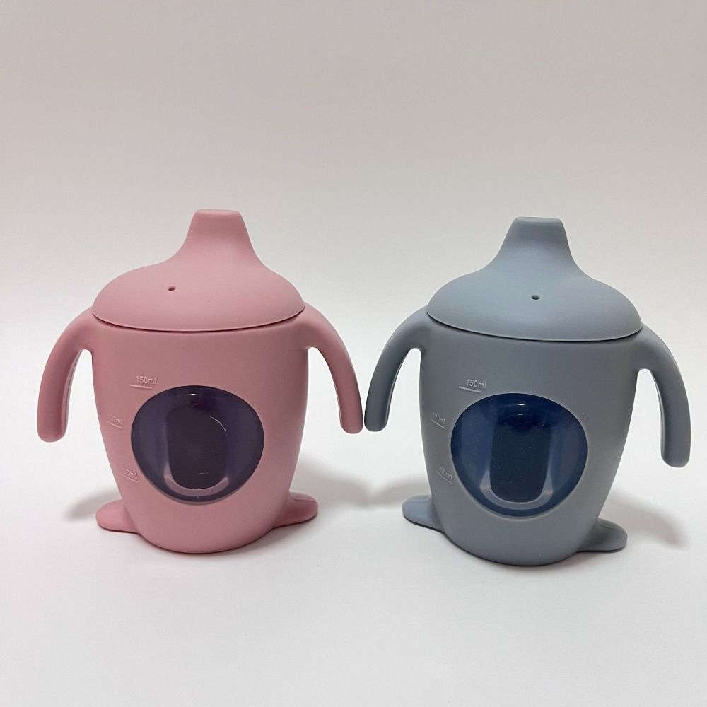 Leakproof Baby Water Bottle With Scale Anti Drop Duckbill Cup Portable Infant Cup Infant