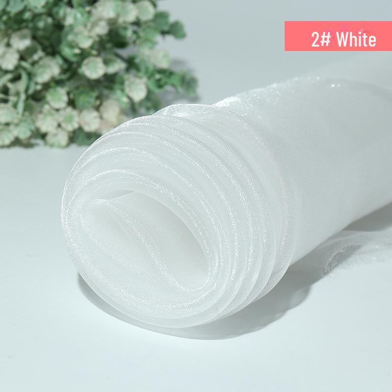 Verschlüsselter Glitzer-Organza Transparentstoff für Babykleider und Hochzeitsdekoration