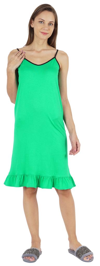 Inkmeso Solid Women  s Spaghetti Strap Nightwear Sleeveless Chemise