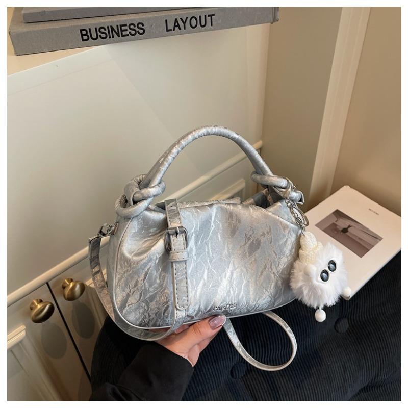 

Сумка женская осенняя новый стиль о текстуре сумка-облако модная универсальная сумка через плечо сумка-мессенджер серебряный