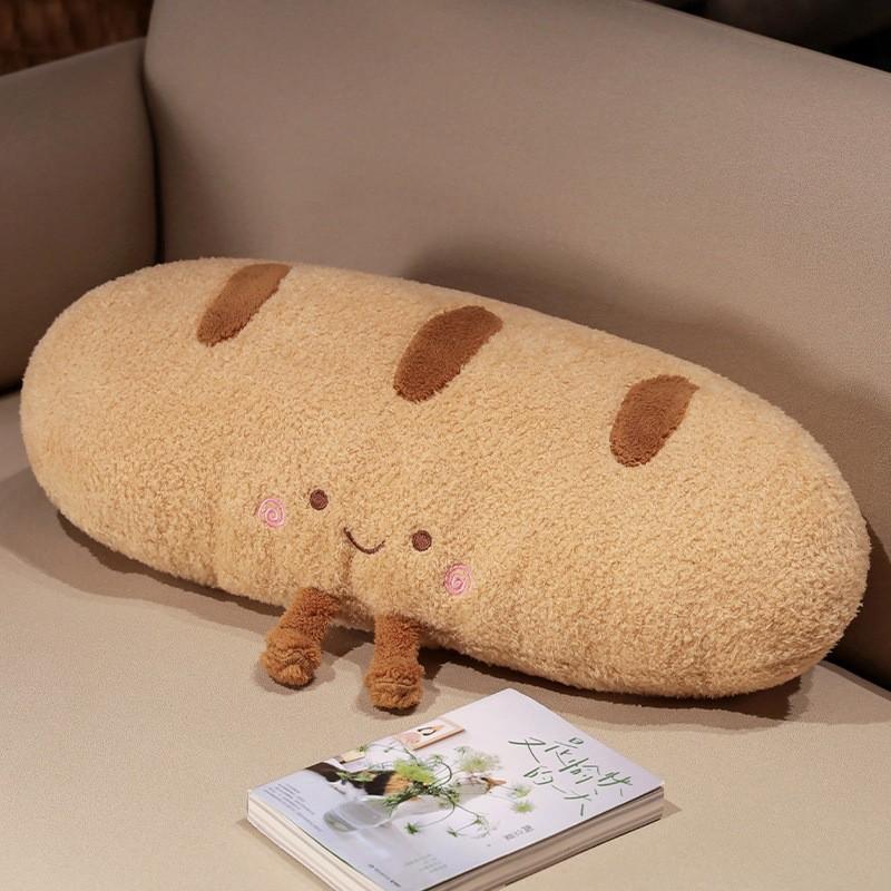 Bread Baguette Simulated Plush Toy Pillow With Pp Cotton Filling Gift For