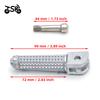 Front Footrest Foot Peg For YAMAHA YZF R125 R25 R3 MT125 MT25 MT03 MT09 FZ09 MT10 MT07 FZ6 XJ6 Motorcycle Rider Foot Rests Pedal