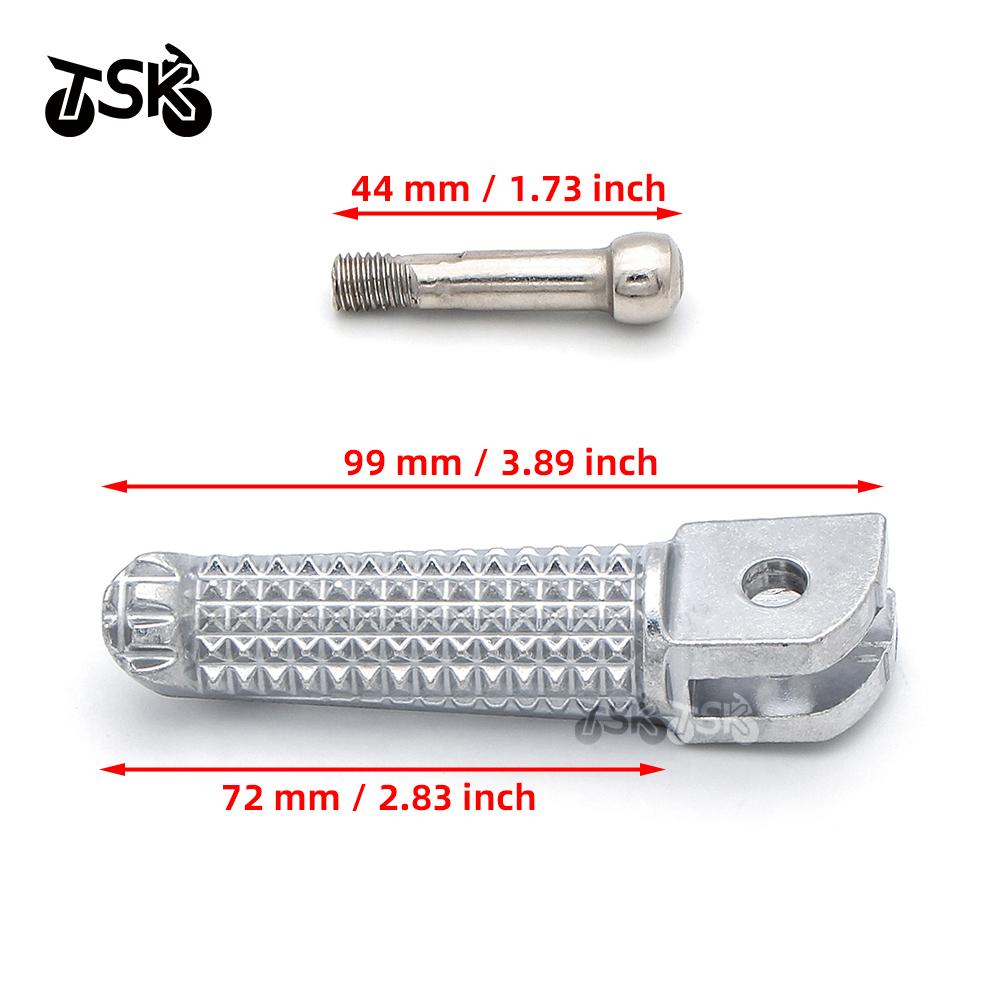 Front Footrest Foot Peg For YAMAHA YZF R125 R25 R3 MT125 MT25 MT03 MT09 FZ09 MT10 MT07 FZ6 XJ6 Motorcycle Rider Foot Rests Pedal