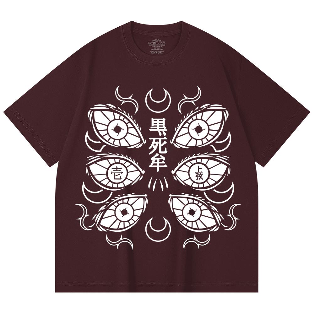 

230 Gsm 100% Cotton Demon Slayer V118 Kokushibo Print Unisex Heavy Cotton T Shirt 2XL