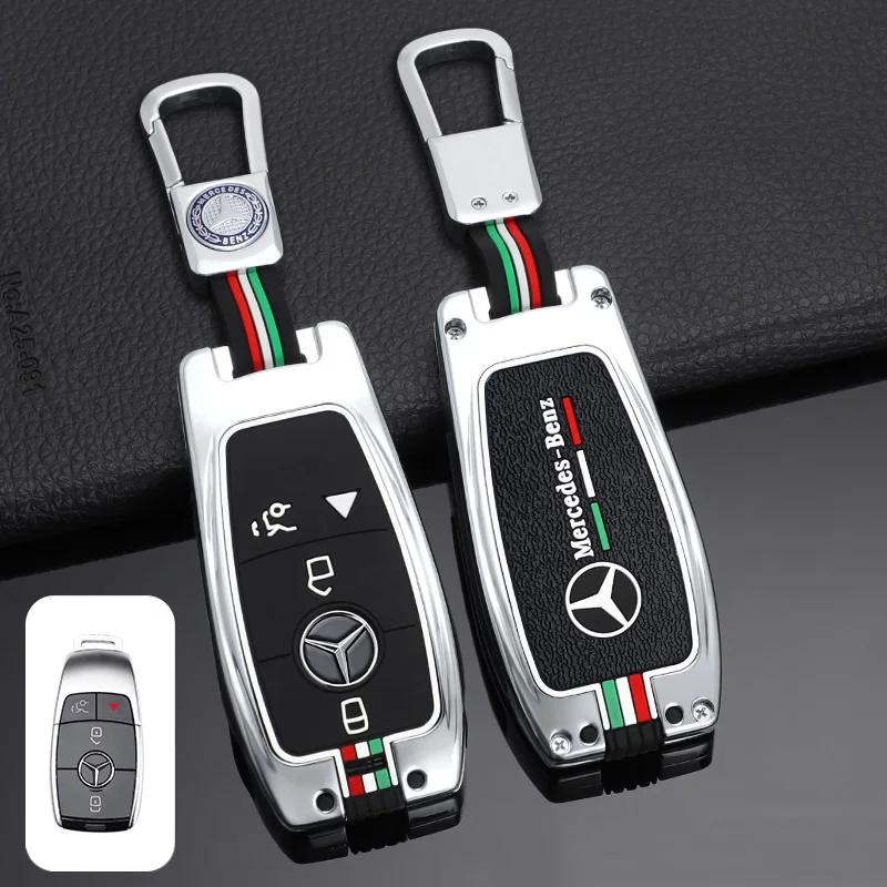 YWP4 Fashion Zinc Alloy Car Remote Key Case Cover For Mercedes Benz A C E S G Class GLC CLE CLA GLB GLS W177 W205 W213 W222 X167 AMG