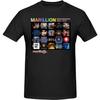 Herr Marillions T-shirt i ren bomull, Avslappnad topp med korta ärmar 710698226